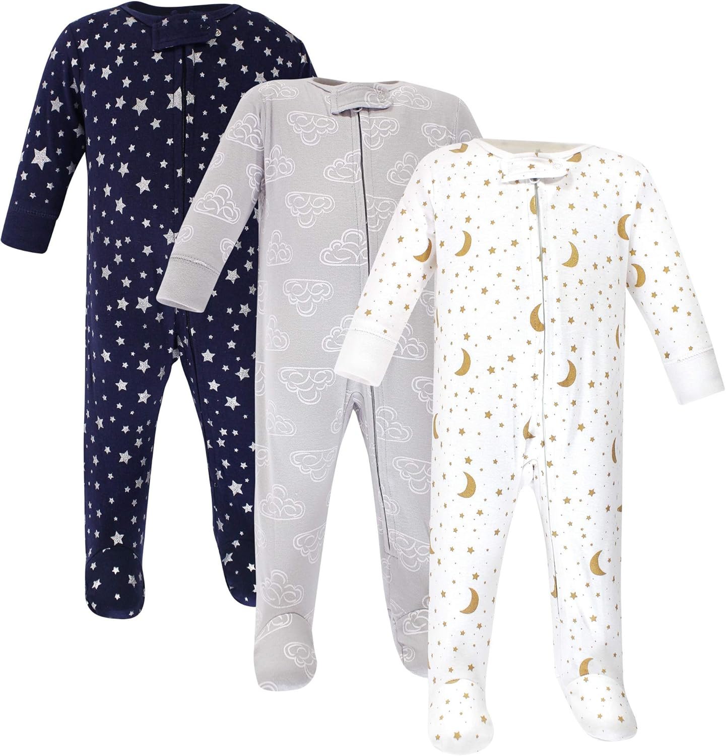 Hudson Baby Unisex Baby Cotton Sleep and Play
