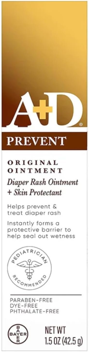 A&D Diaper Rash Ointment & Skin Protectant, Original -1.5 Ounces – 2 Pack