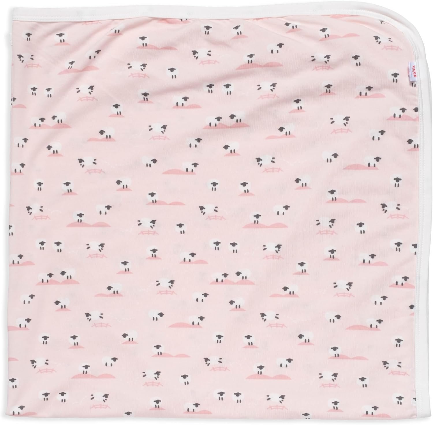 Magnetic Me Modal Soothing Swaddle Blanket | Silky Soft Modal Fabric | Baa Baa Baby Pink | One Size