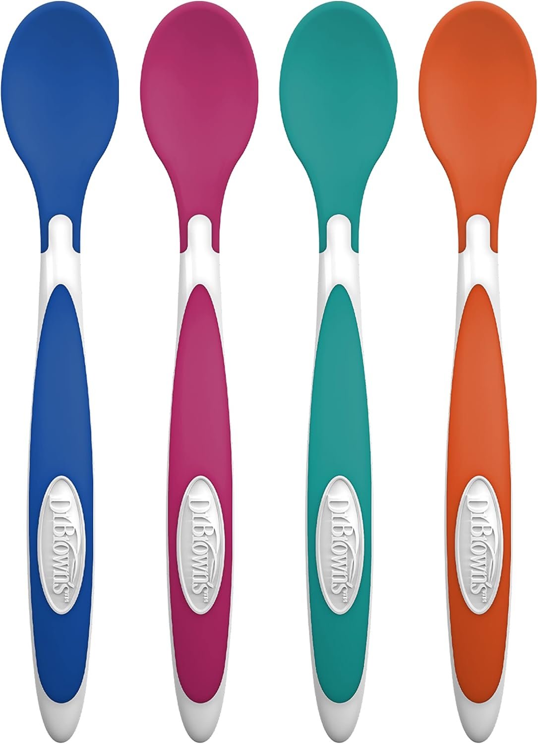 Dr. Brown’s TempCheck Temperature Color-Changing Spoons for Babies and Toddlers, BPA Free, 4 Count (Pack of 1)