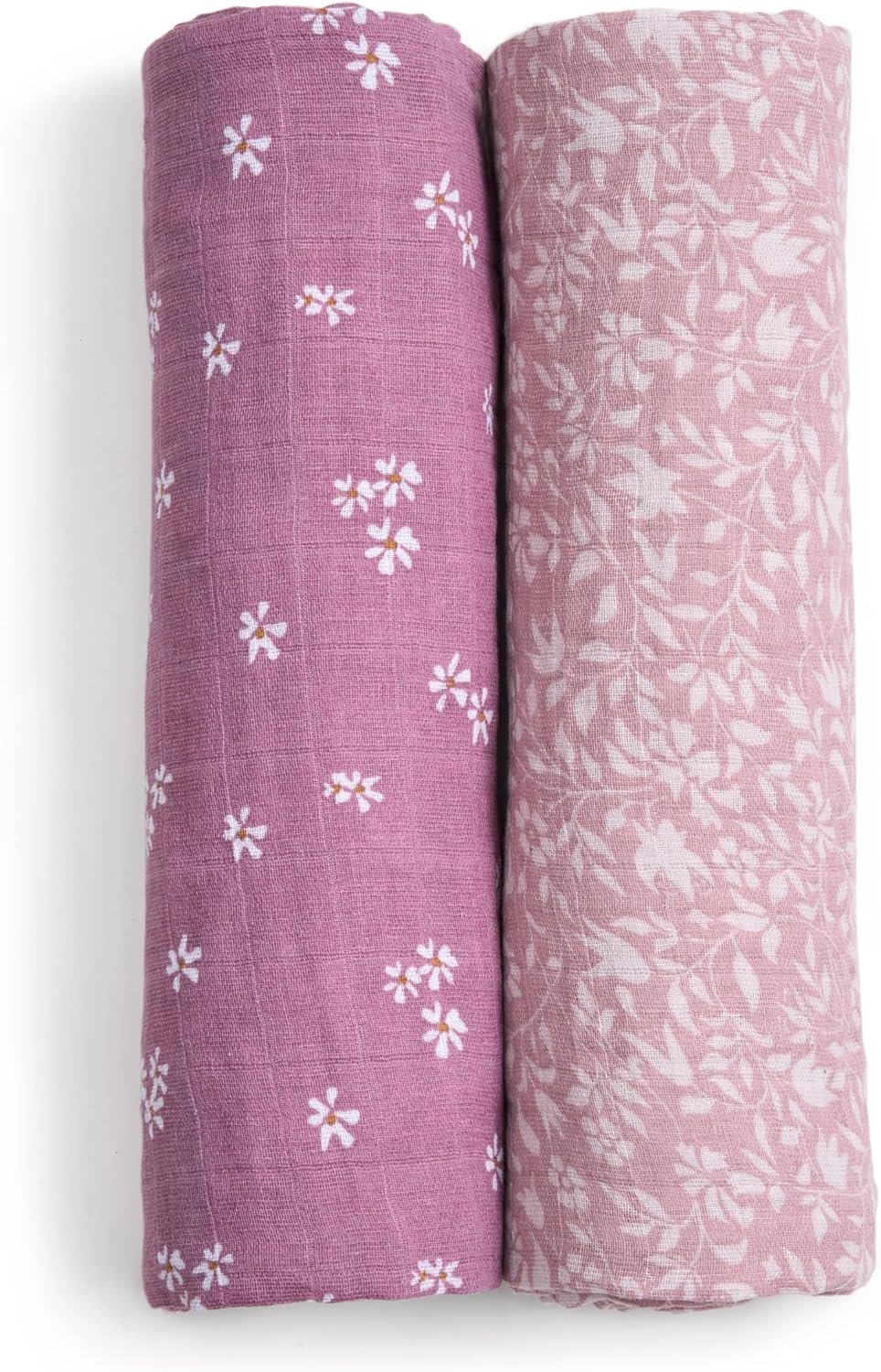 aden + anais Boutique 100% Organic Cotton Muslin Swaddle, Breathable Baby Blanket, Ideal for Boys, Girls, Newborns, Babies & Infants, Receiving Blanket, Lightweight Wrap, 2 Pack, Heritage Floral