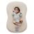 Snuggle Me® Baby Lounger Curve (0-6 Months) – Premium Organic Cotton with Foam Core, Machine-Washable Cover, Buttery-Soft & Breathable Infant Lounger with Travel Bag (30 in x 20 in x 1.9 in) – Natural