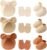 9 Pieces Newborn Baby Hat No Scratch Mittens and Socks Set Cotton Infant Hair Bow Turban Beanie Cap