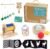 Hidoggy Montessori Play Kit for 0-6 Months Baby,6 in 1 Learning Educational Sensory Toys for Toddlers 0 3 6 Months, Includes High Contrast Baby Toys, Sensory Balls&Basket, Spinning Drum and More